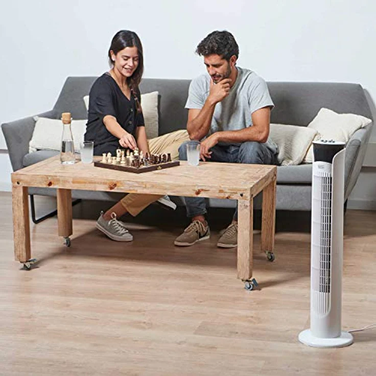 Black + Decker BXEFT47E Turmventilator, 45, Kunststoff, Ohne Fernbedienung, 81 cm, weiß – Bild 2