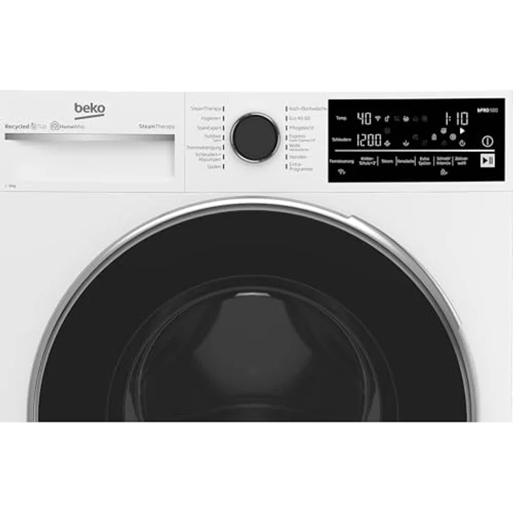 Beko B5WFT78410W, Frontlader-Waschmaschine, A, Fassungsvermögen 8 kg, Standgerät, Breite 60 cm – Bild 12