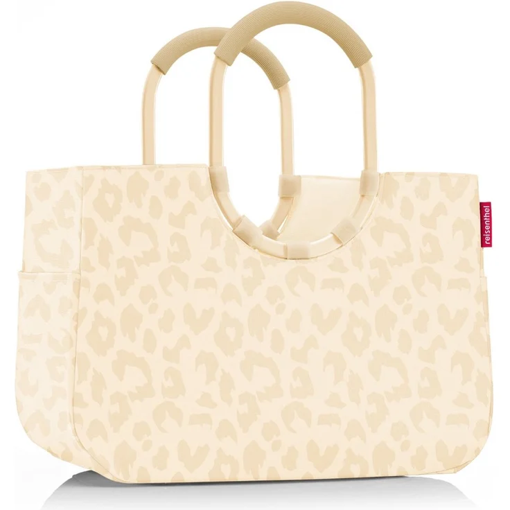 REISENTHEL® loopshopper L leo vanilla, geräumige Einkaufstasche aus Recyclingmaterial mit 25 l Volumen, gepolsterten Tragegriffen und wasserabweisend