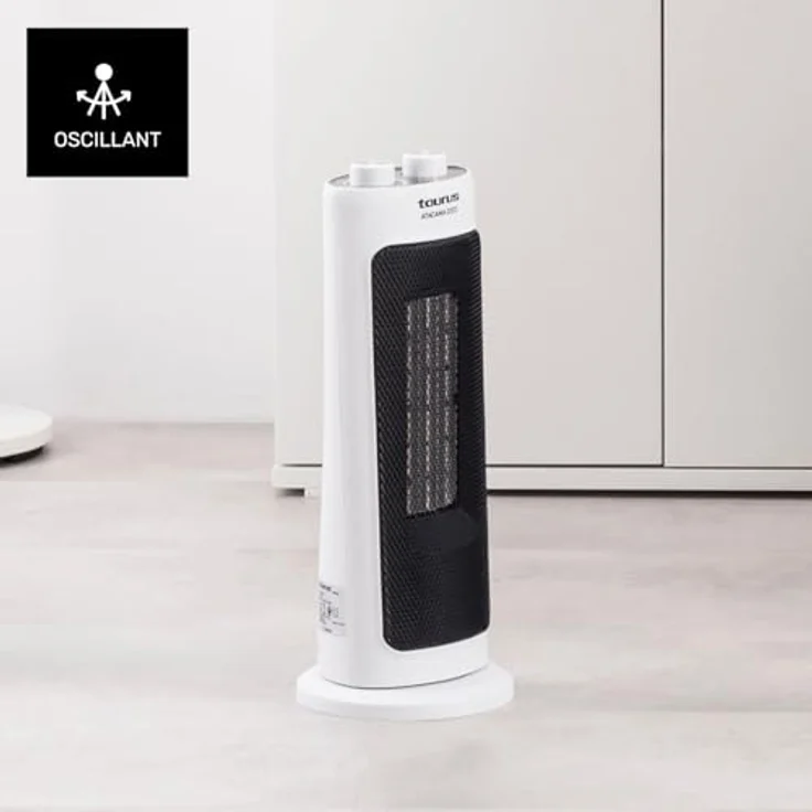 Taurus Heizung Atacama 2002, Heizlüfter mit 2000 W Leistung, Weiss – Bild 5