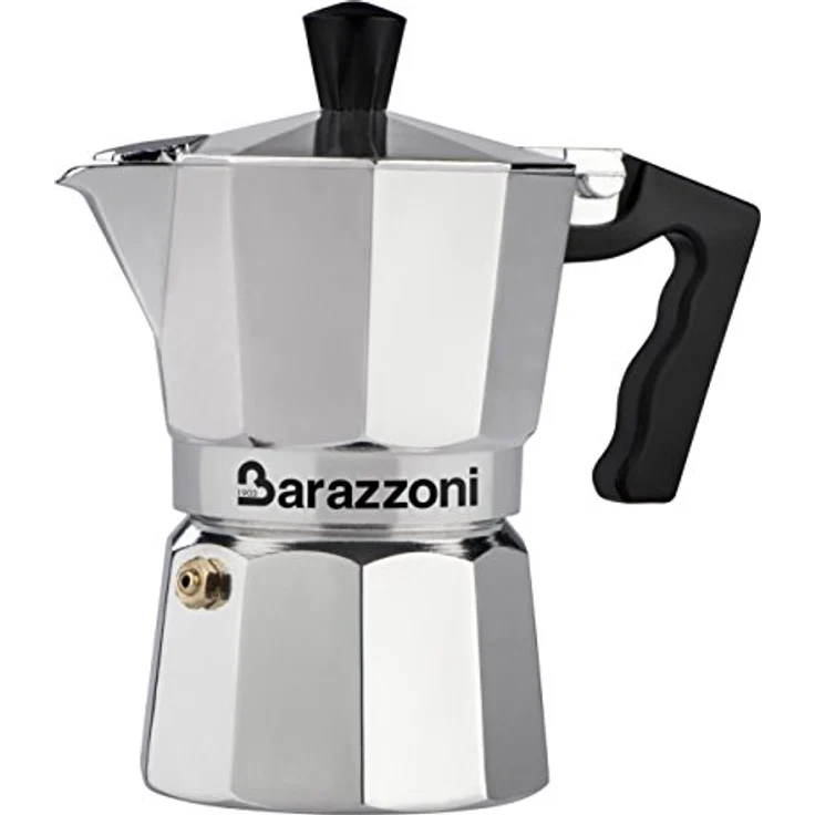 Barazzoni die Espressokocher 3 Tassen, Aluminium, Grau, 8.7 x 15.1 x 15.7 cm – Bild 2