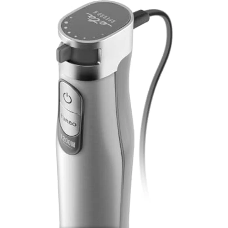 ETA Stabmixer Spesso II 221590000 I 6 Geschwindigkeiten I 1200 W I DC Motor I Turbo Stufe I Schneebesen I Arbeitsbehälter 600 ml I ergonomischer Griff I Edelstahlausführung – Bild 3