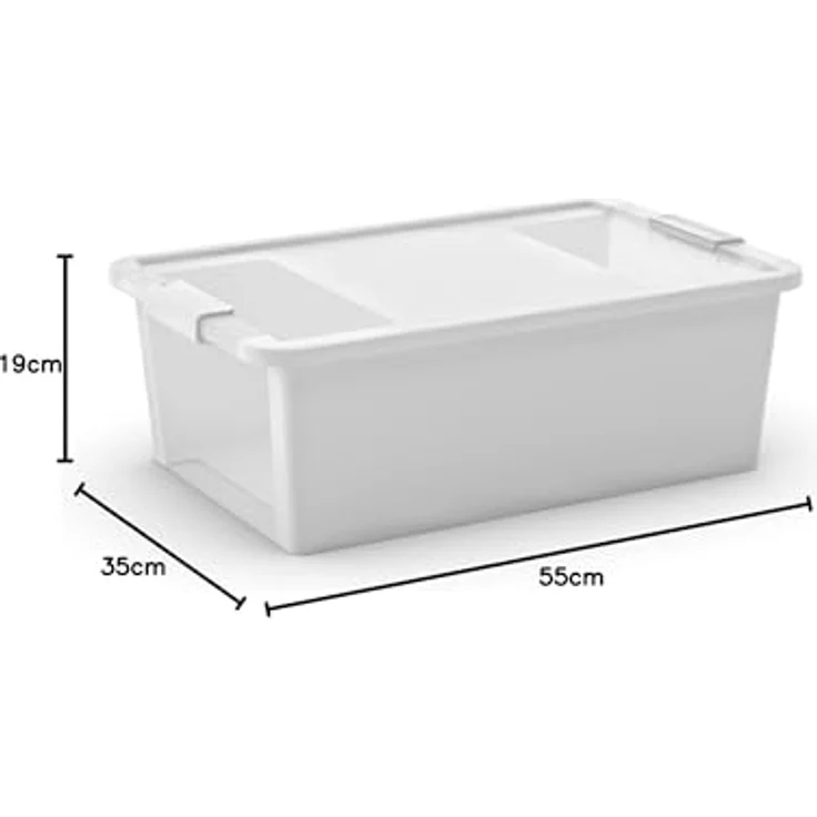 PROREGAL SuperSparSet 10x Mehrzweck Aufbewahrungsbehälter STORAGE, 26 Liter, HxBxT 19x55x35cm, weiß, bruchsicherer Kunststoff für vielseitige Anwendungen – Bild 3