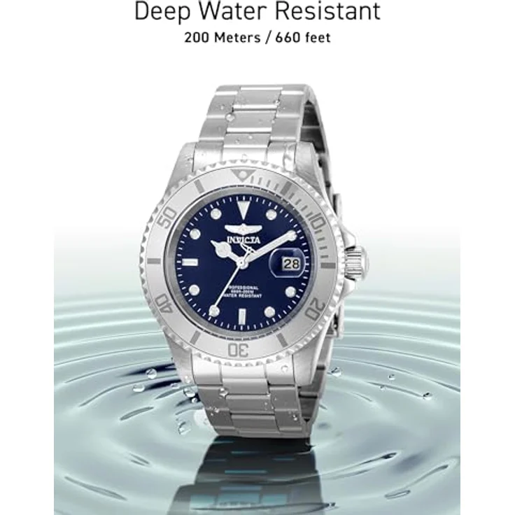 Invicta Pro Diver, Edelstahl Herren Quarzuhrwerk mit Datumsanzeige, 40mm – Bild 5