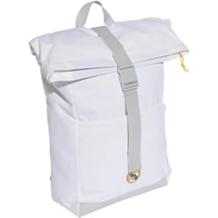 adidas Performance REAL MADRID HOME RUCKSACK, Sportrucksack mit Reißverschlusstaschen und verstellbaren Riemen, schwarz-weiß – Bild 2