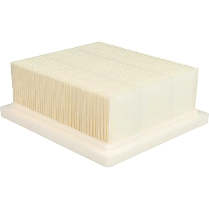 Vhbw Flachfaltenfilter Set, 2x kompatibel mit Worx WX031, WX031.9, weiß, für Nass- und Trockensaugen, staubfreie Raumluft – Bild 9