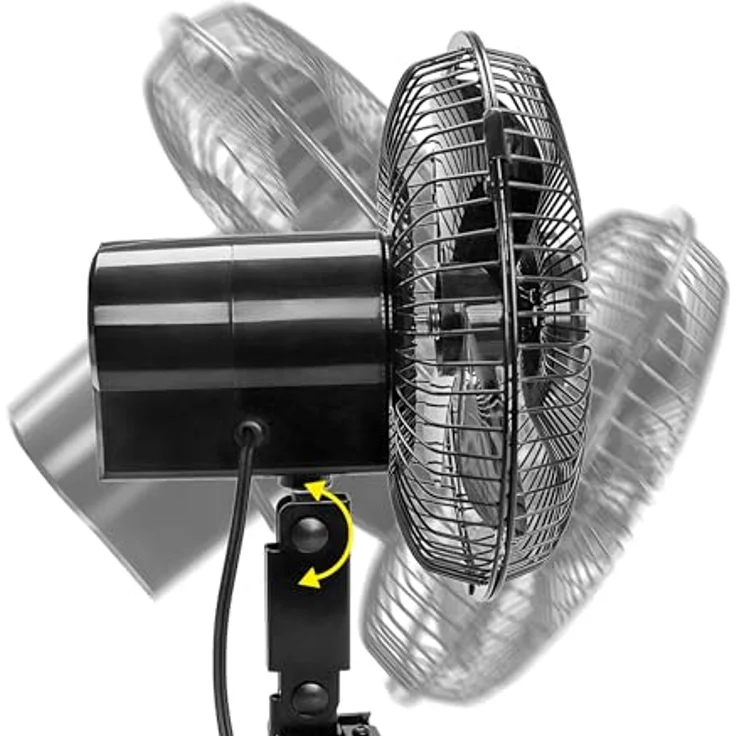 alca Handventilator Fahrzeugventilator 24 V, Metall mit Rotation & Schraubbefestigung für Nutzfahrzeuge – Bild 3
