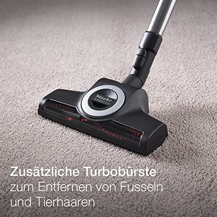 Miele Blizzard CX1 Cat und Dog PowerLine Bodenstaubsauger (ohne Beutel, 2,5 l Staubbeutelvolumen, 890 Watt, 11 m Aktionsradius, inkl. Turbobürste zur einfachen Tierhaarentfernung und HEPA Filter) rot – Bild 2