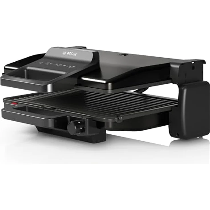 BOSCH Kontaktgrill Sandwichmaker BOSCH TCG3323 Schwarz 2000 W, 2000 W, Programmierbarer Thermostat, Antihaftversiegelung – Bild 3