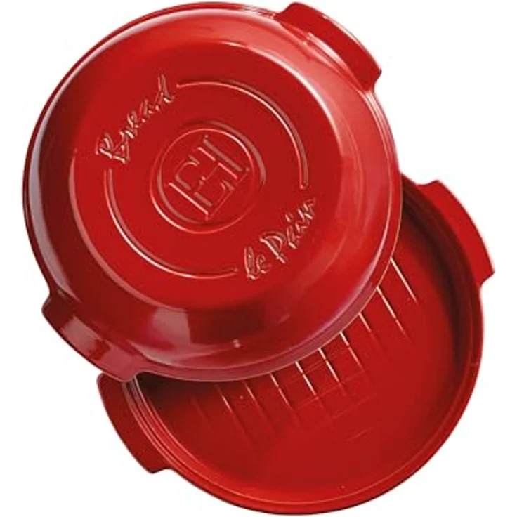 Emile Henry Brotbackform rund 32,5 cm Wein (34-5507) – Bild 6