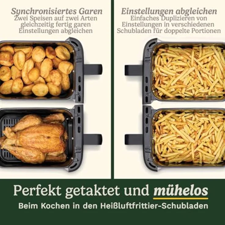 Cuisinart Tri Zone 13,6L Heißluftfritteuse & Ofen, PFAS-frei, schwarze Ausführung, XXXL-Kapazität – Bild 6