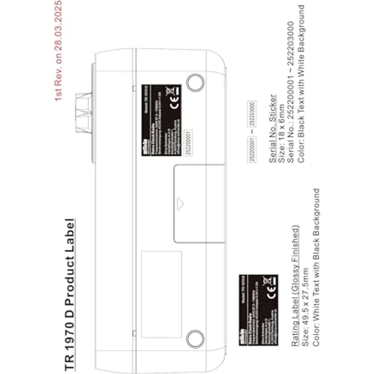 Silva TR 1970 D, Radiowecker mit FM-Radio, Snooze-Funktion und klarem LED-Display, schwarz – Bild 6