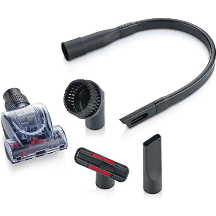 SEVERIN Premium Düsen Set, 5-teiliges Düsen-Set, passend für alle handelsüblichen Staubsauger mit 32 & 35 mm Durchmesser, Reinigungswerkzeug, Kunststoff, ZB 7235