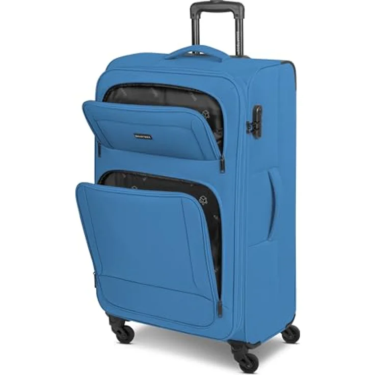 SMARTBOX großer Weichgepäck Check-in Koffer für Damen & Herren | Großer XL Trolley 46 x 31 x 78 cm | 4 Rollen & Zahlenschloss | erweiterbar mit Dehnfalte | leichte 3,6 kg (Edition 04) – Bild 3