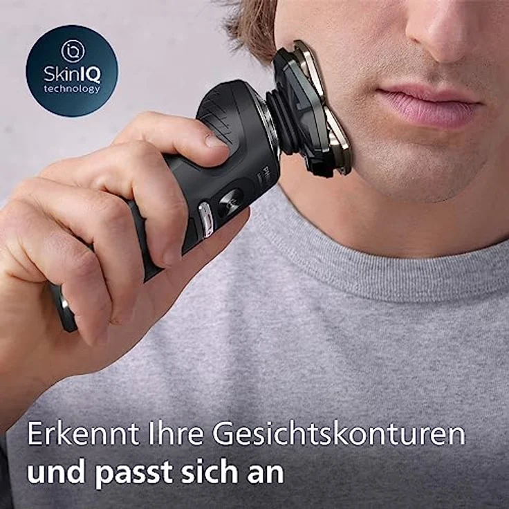 Philips Rasierer S9000 Prestige Nass- und Trockenrasierer für Herren mit SkinIQ-Technologie, Reinigungsstation & Bartstyler (Modell SP9840/31) – Bild 3