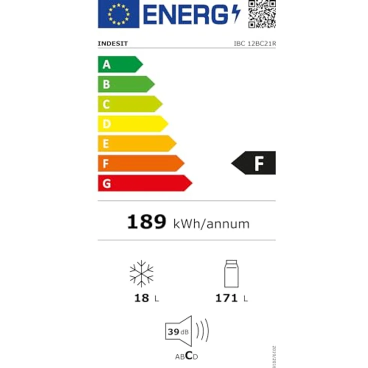 Indesit Einbau-Kühlschrank 189 L LED Inox Glas Ablagen IBC 12BC21R, 4-Sterne-Kennzeichnung, erweiterte gemäßigte/tropische Klimaklasse – Bild 3