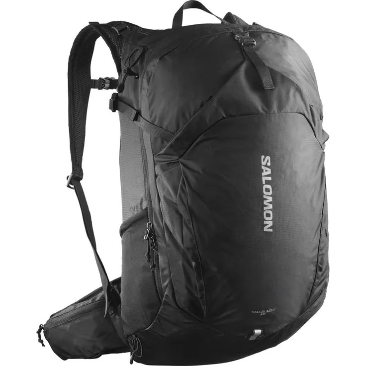 Salomon Sportrucksack TRAILBLAZER 30, mit reflektierenden Details, in Schwarz