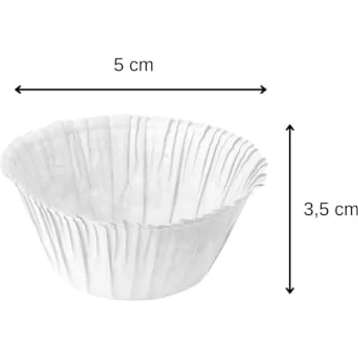 Zenker Muffinförmchen mit Rand 5x3,5cm 30 Stück in weiß, Papier, 5 x 5 x 3.5 cm, Einheiten – Bild 4