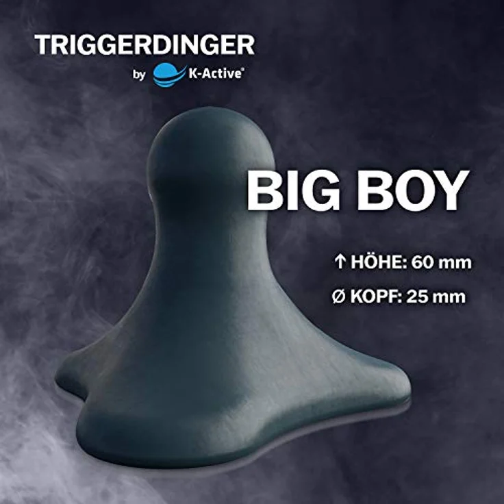 K-Active Triggerdinger (Big Boy) | Triggerpunkt-Drücker | Innovatives Massagegerät zur Selbstbehandlung | Schwarz – Bild 2