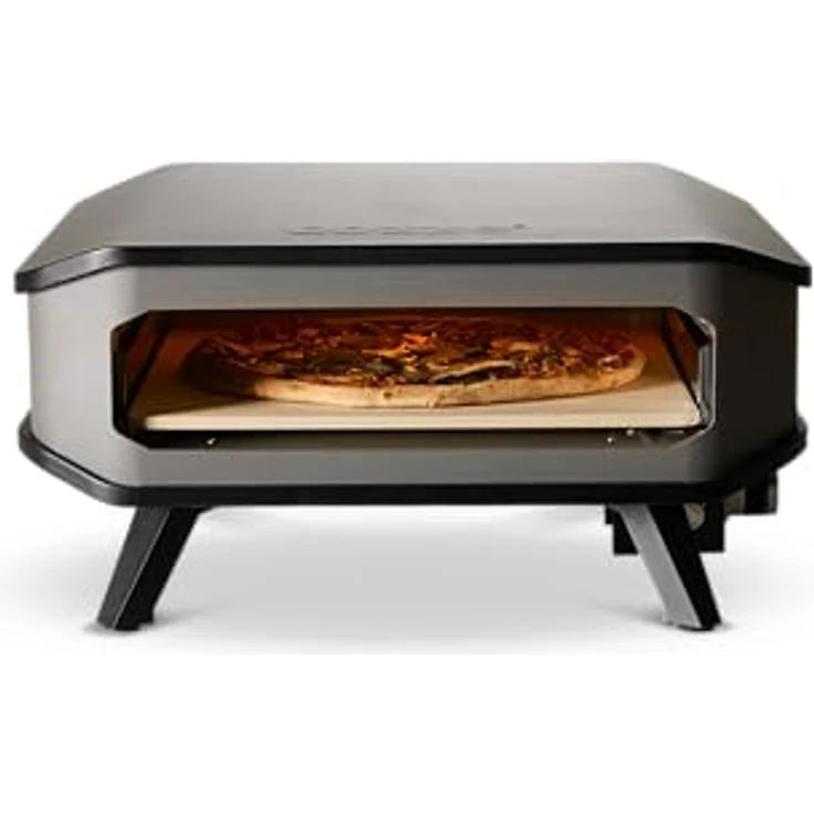 Cozze Gas-Pizzaofen 17, 8 kW, 450 °C, Backzeit nur 2 Minuten, 42,5 x 42,5 cm, schwarz – Bild 4