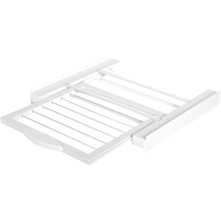 KOENIC KSK-1001 Zwischenbaurahmen mit integriertem Wäscheständer, 60 x 55 cm, weiß
