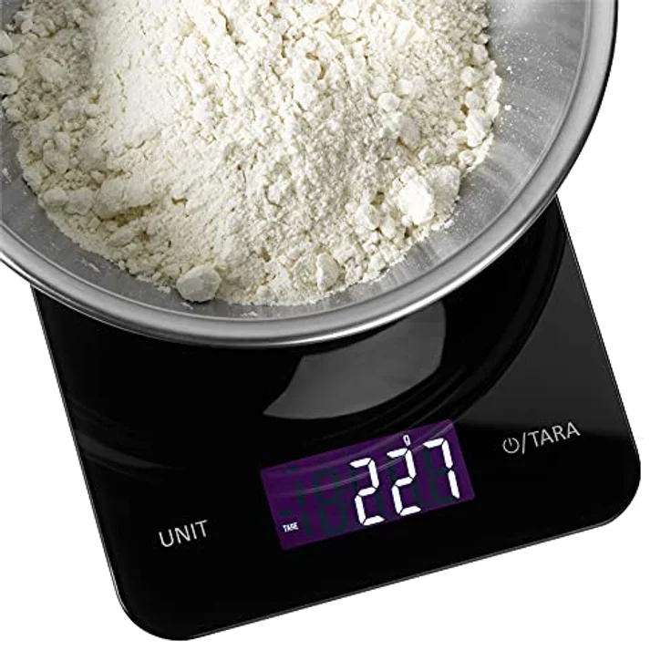 WMF Digitale Küchenwaage Backwaage Haushaltswaage schwarz grammgenau hohe Präzision 5kg Maximalgewicht – Bild 4