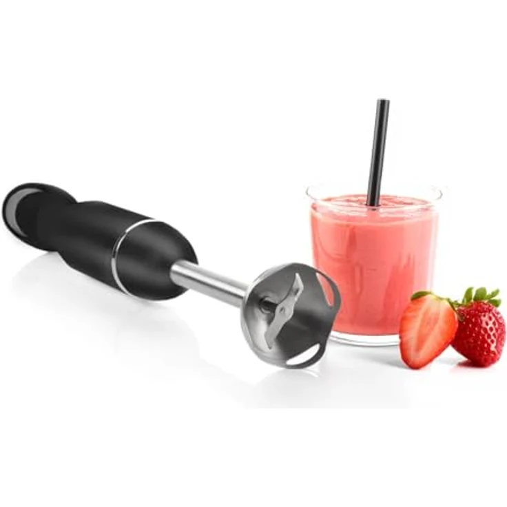 Trisa Diners Edition, Stabmixer mit 600W Leistung, intelligentem Steuerknopf und Edelstahl-Mixfuss, Schwarz – Bild 4