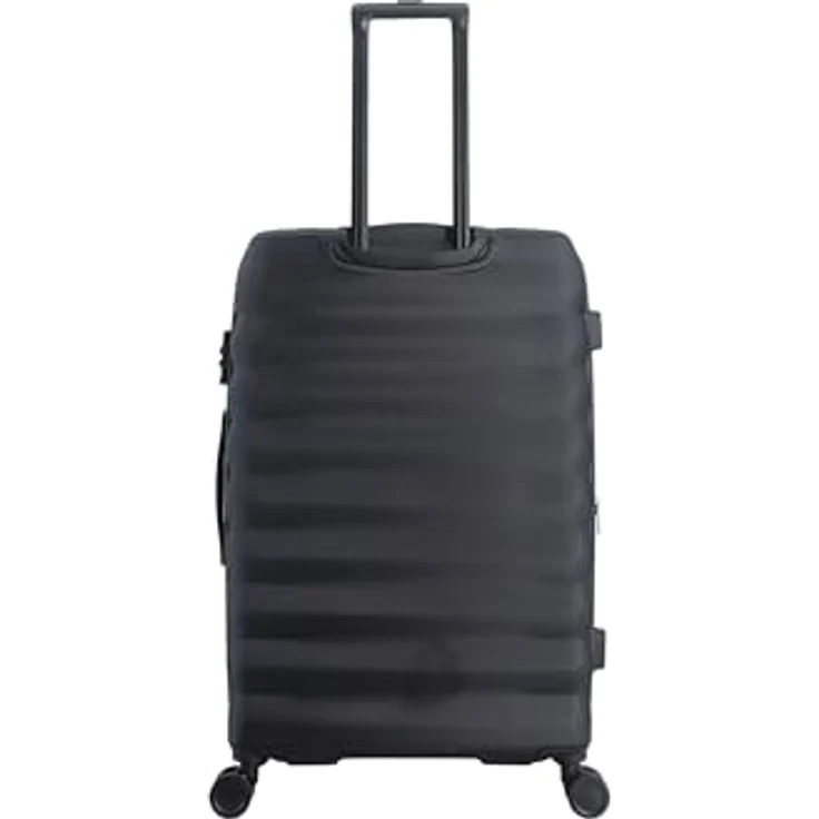 SAXOLINE Flow Reisekoffer, mittelgroß, erweiterbar, 67 x 47 x 25 cm, 61 l, schwarz, 4 kg, robust mit Teleskopgriff und 360-Grad-Schwenkrädern – Bild 5