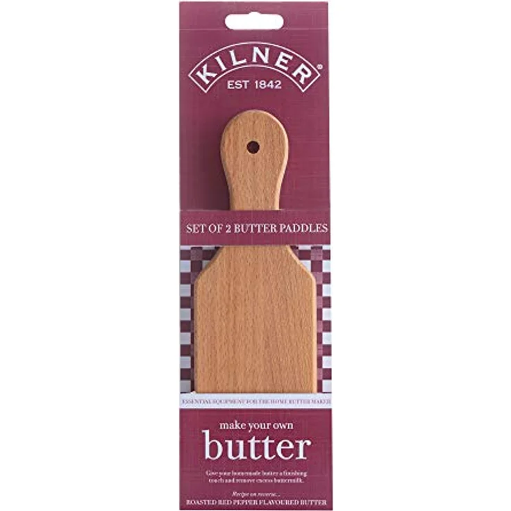 Kilner 2er Set Butter Brettchen, Holz, Kunststoff, transparent, One Size – Bild 2