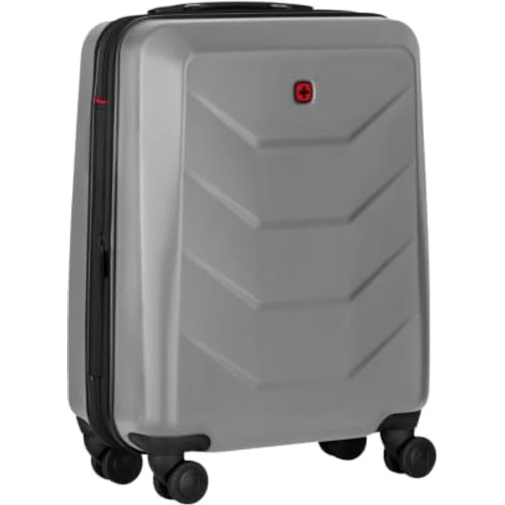 WENGER Prymo S Hartschalenkoffer, erweiterbar 36/43 l, mit Zahlenschloss und 4 Lenkrollen, Silber – Bild 5