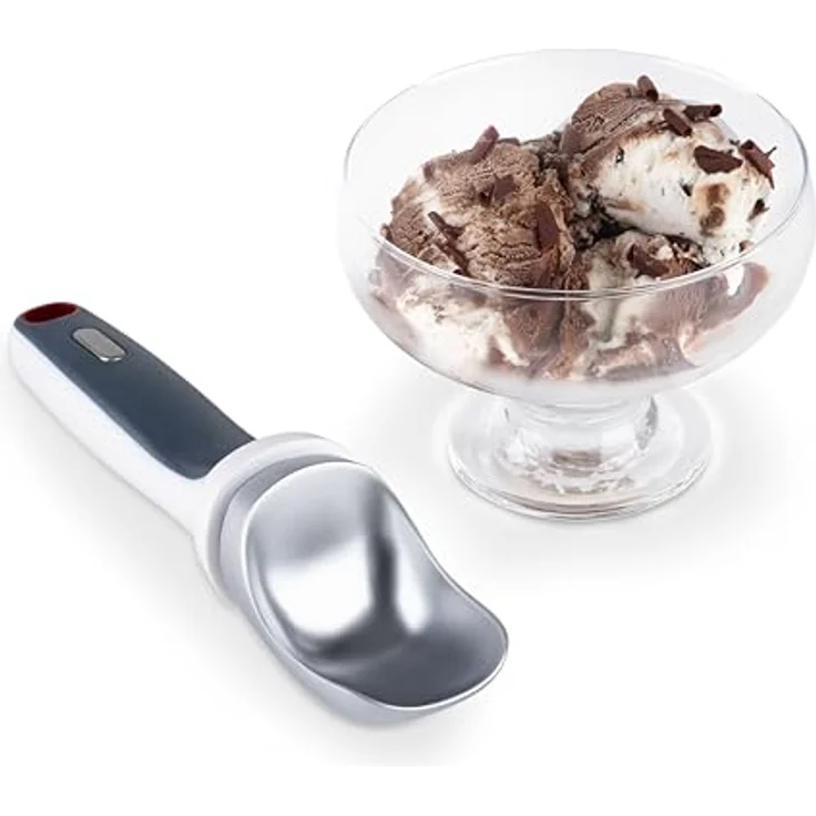 Zyliss Eisportionierer - Eiscremelöffel gleitet auch durch hartgefrorenes Eis, mit Zinklegierung und ergonomischem Griffdesign für müheloses Portionieren – Bild 6