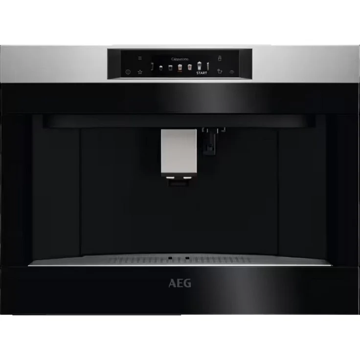 AEG Einbau-Kaffeevollautomat KKA894500M, Latte-Macchiato und Cappuccino-Funktion, Antifinger Edelstahl-Beschichtung