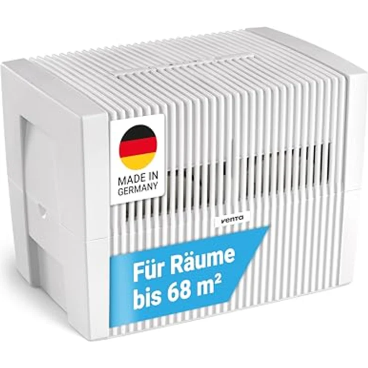 Venta Luftbefeuchter LW45 Classic Original, für bis zu 68 m², leise mit 20 dB(A), mit 2 Watt, 10 l-Tank, hygienische Kaltverdunstung ohne Filter – Bild 1