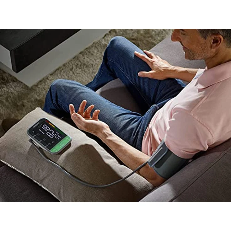 Soehnle Oberarm Blutdruckmessgerät Systo Monitor Connect 400 mit Bluetooth und App-Anbindung, Blutdruckmesser mit Bewegungssensor, Blutdruck Messgerät – Bild 6