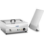 Royal Catering RCBG-18STHB Fettbackgerät 18l Elektro-Fritteuse Gastro 3.200 W - Ablasshahn - Edelstahl