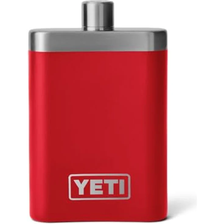 YETI Rambler Flachmann, Edelstahl in Rescue Red, 7 oz (207 ml), spülmaschinenfest, mit Trichter – Bild 2