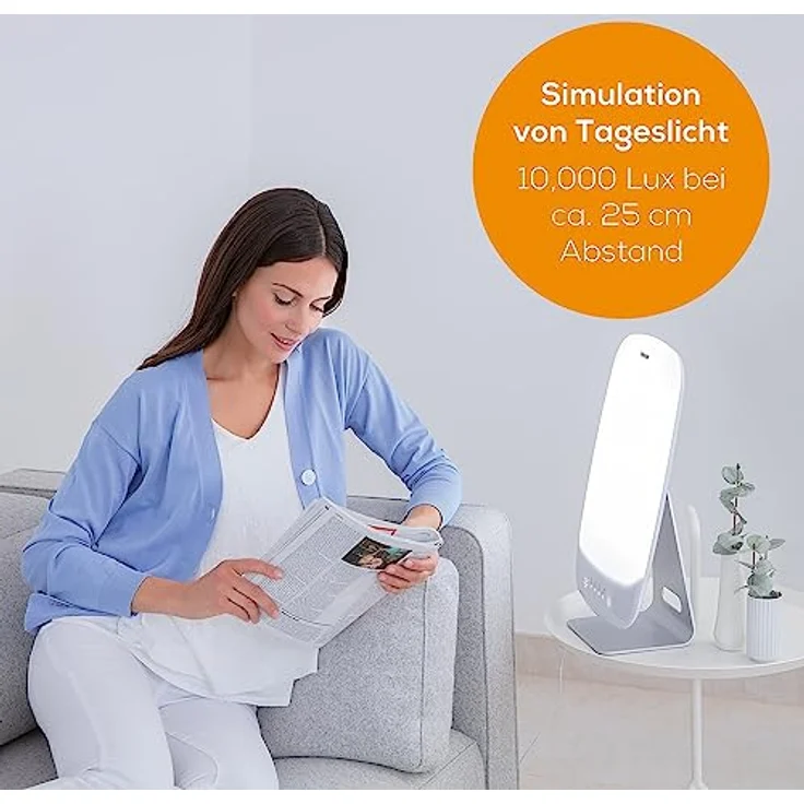 Beurer TL 95 Tageslichtlampe, Simulation von Tageslicht, 14.000 Lux, Medizinprodukt, Tageslichtleuchte bei Lichtmangelerscheinung, SunLike® LED-Technologie, mit Dimmer – Bild 2