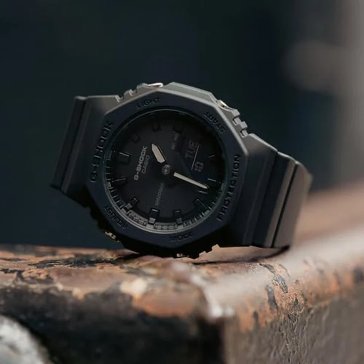 Casio Watch GMA-P2100BB-1AER, Analog-Digital-Uhr in Retro-Stil, Schwarz – Bild 5