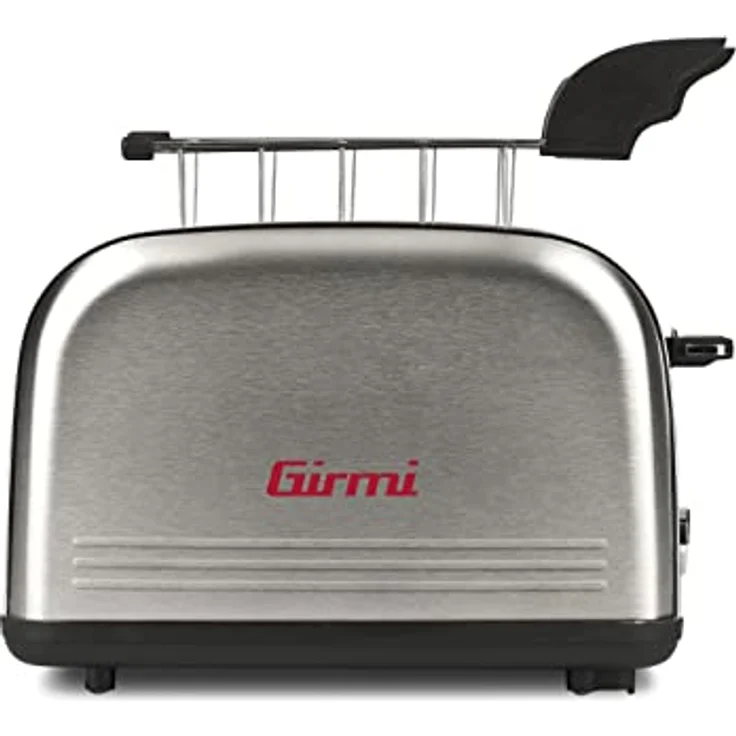 Girmi TP57 Toaster, 800 Watt, Körper und Zange, Edelstahl, Silber – Bild 2