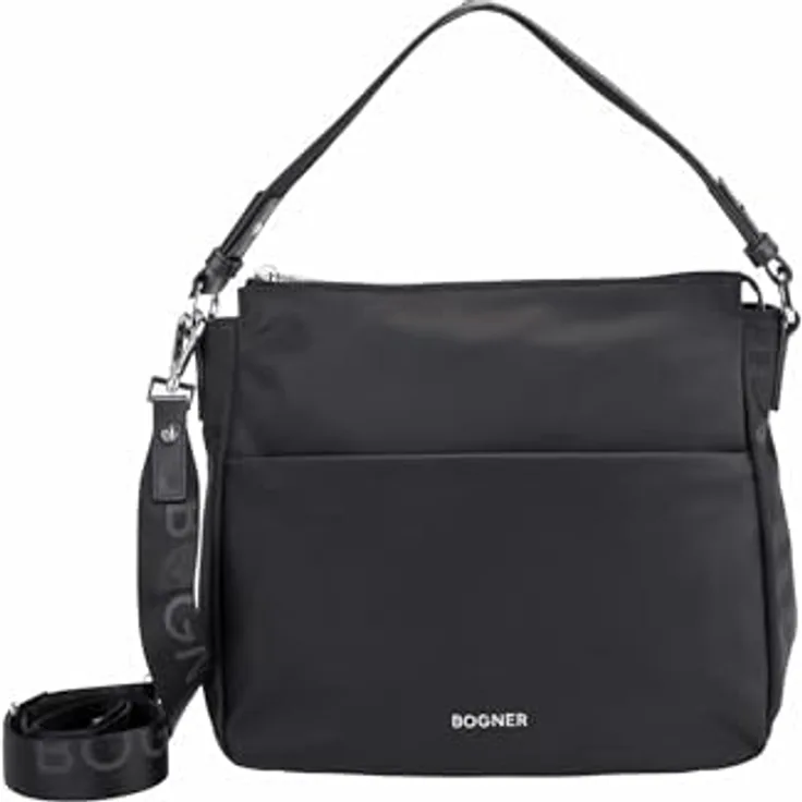 Bogner Klosters Schultertasche, 35 cm, schwarz, 100% Nylon, 35 x 13 x 27.5 cm