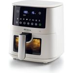 Ariete 4633 4L Heißluftfritteuse, 1400 W, 4L Fassungsvermögen, 9 Programme, Shake- und Grillfunktion, Temperatur bis 200°C, Weiß