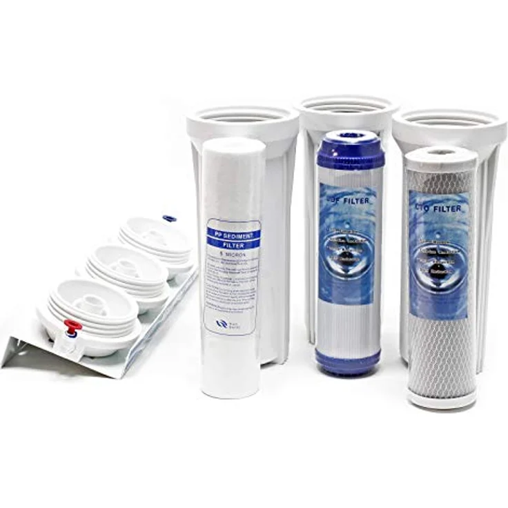 Naturewater NW-PR303 3-Stufenfilter Sedimentfilter Aktivkohleblock Aktivkohlegranulat, 2.5m Schlauch – Bild 4