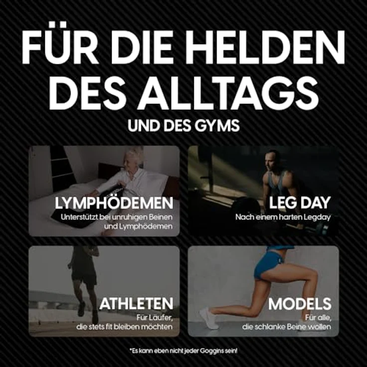 STARKFELD STARKBOOTS Recovery Boots | Lymphdrainage & Beinmassagegerät | 40-200 mmHg | Venenrückfluss & Wassereinlagerungen | Lipödem & straffe Beine | S, Schwarz – Bild 4