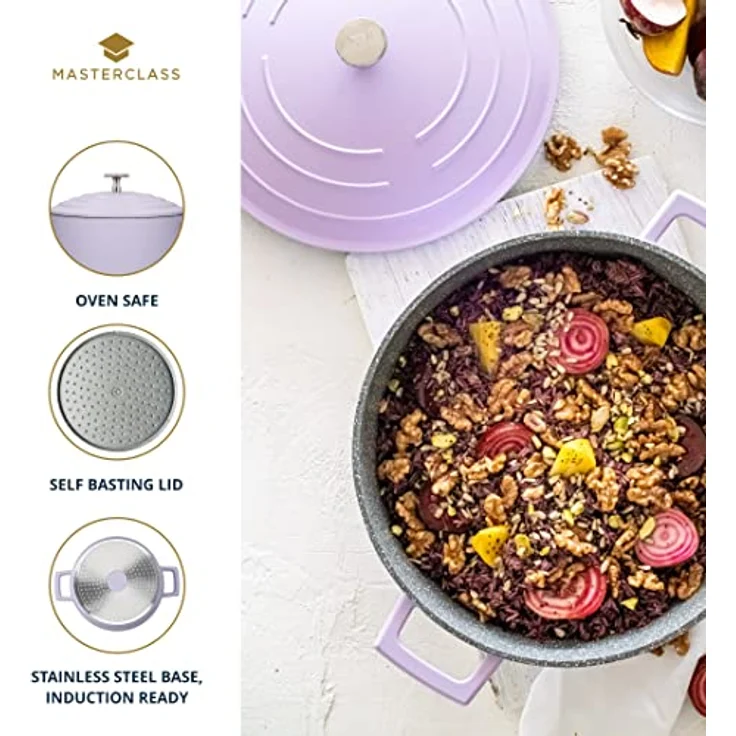 MasterClass Cast Aluminium 4L Round Casserole Dish with Lid – Bild 5