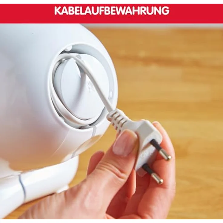 Moulinex DJ7535 Fresh Express 3-in-1, 150W, Akku-Reibe, 3 Trommmelsätze, Kunststoff, rot, weiß – Bild 5