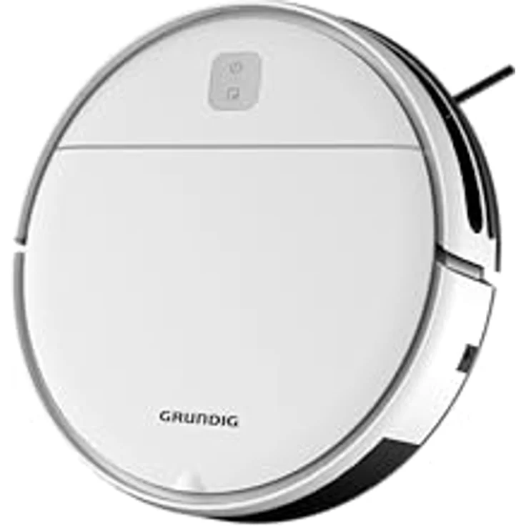GRUNDIG VCR 2330 Saugroboter, 1.000 pa Saugkraft, 200 ml Staubbehälter, 2 Reinigungsprogramme, 2 Saugkraftstufen, bis zu 100 min Betriebszeit, Fernbedienung, Weiß – Bild 2