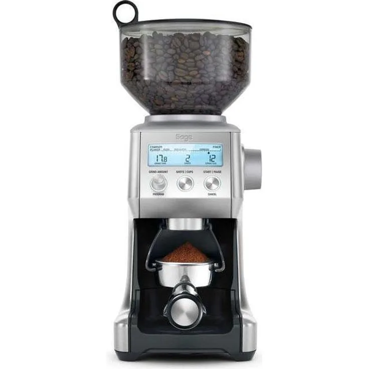 Sage Kaffeemühle The Smart Grinder Pro, SCG820BSS4EEU1, 165 W, Kegelmahlwerk, 450 g Bohnenbehälter, Edelstahl