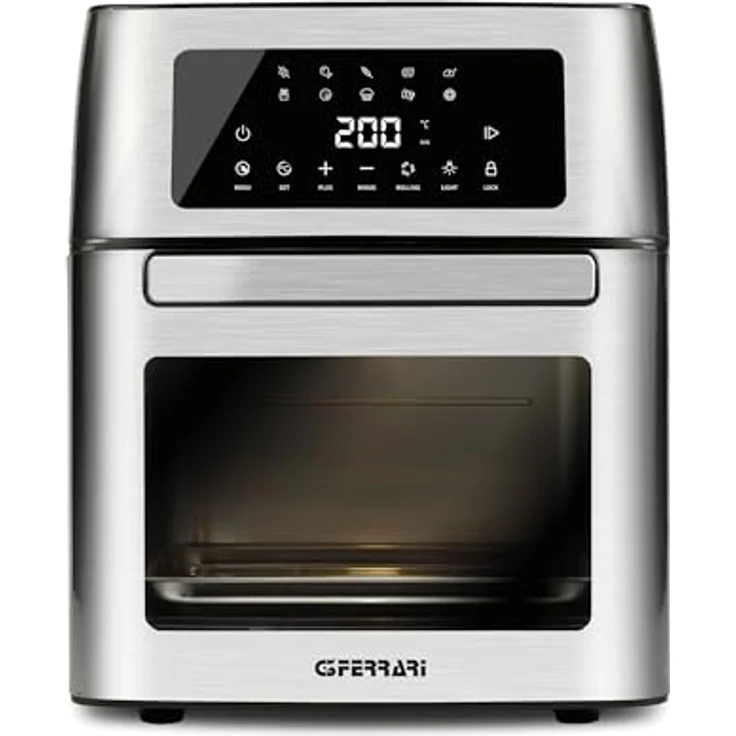 G3 Ferrari G10182 "EVO 15L" Air Fryer 15 Liter, 1700 Watt, 10 Programme, 40-200°C, Noer/Stahl – Bild 2