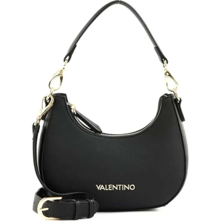 Valentino Bags Zero RE Hobo Bag 305, Schultertasche aus recyceltem Kunstleder in Saffiano-Optik, Schwarz – Bild 2