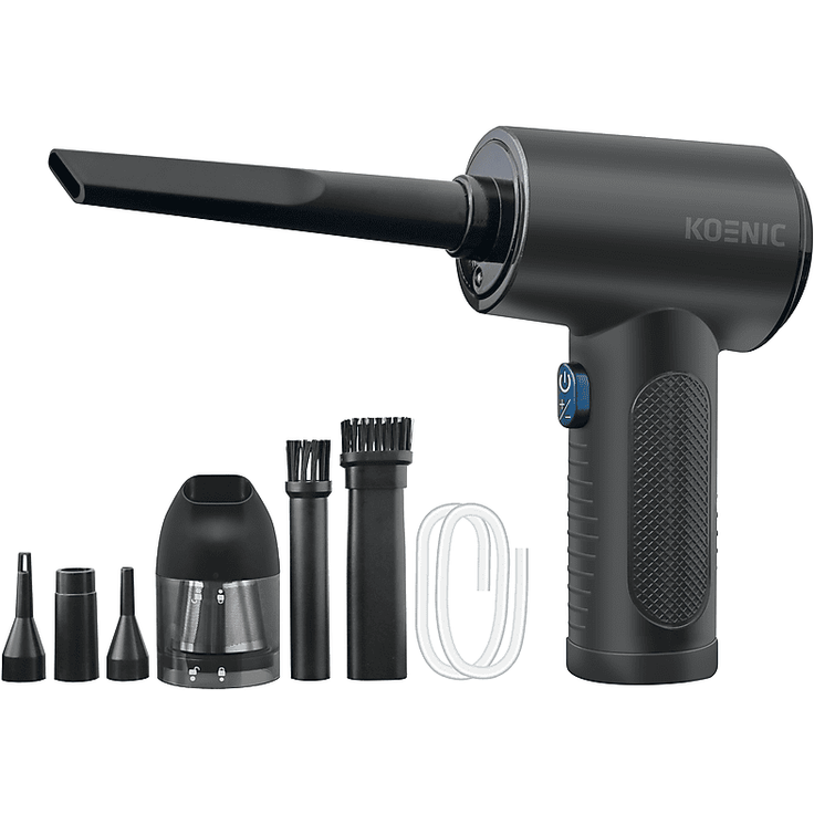 KOENIC KVBR 11124 Mini-Handstaubsauger, Akkubetrieb, 68 Watt, Vacuum und Blasfunktion